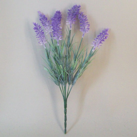 Fleur Artificial Lavender Bunch Two Tone Purple 34cm Artificial Flowers